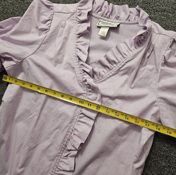 Ruffle lavender top/jacket. Flat friendly! - Picture 8 of 8